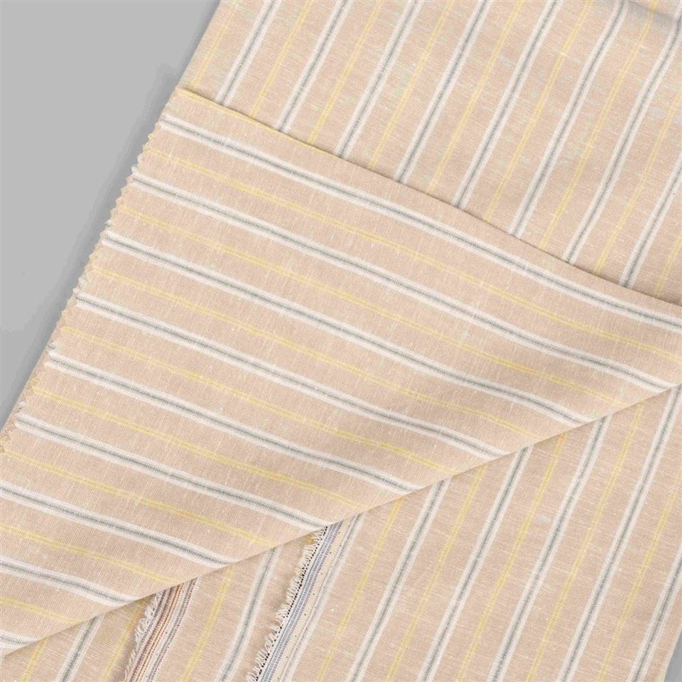 Light Beige Striped Linen Fabric manufacturers Light Beige Striped Linen Fabric manufacturers
