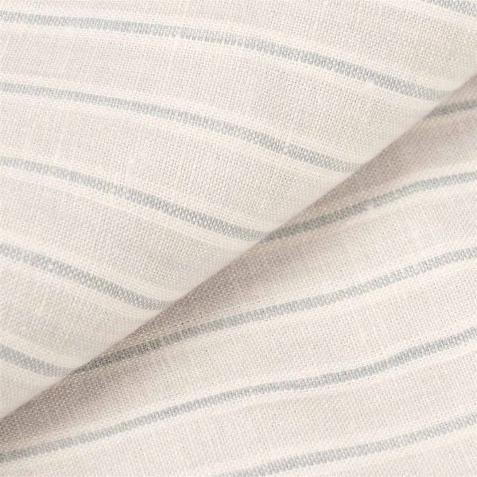 Off White Grey Striped Linen Fabric factory Off White Grey Striped Linen Fabric factory
