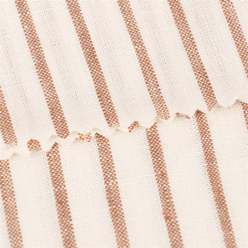 Off White Taupe Striped Linen Fabric price Off White Taupe Striped Linen Fabric price